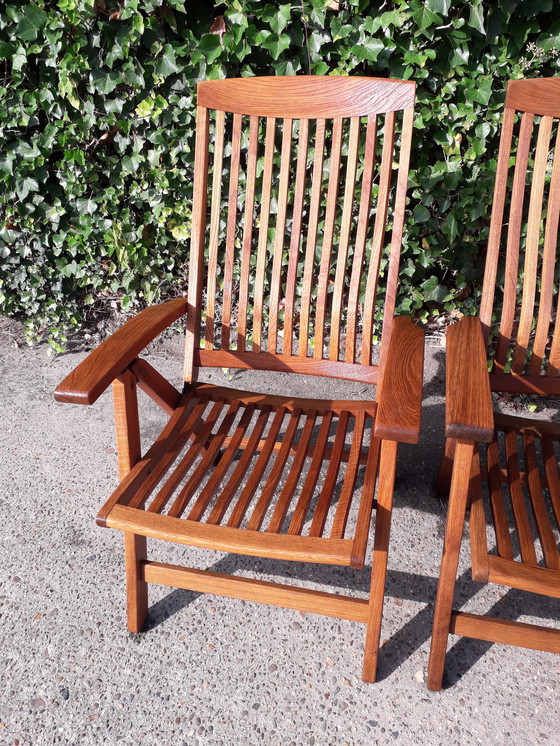 Image 1 of 4x Chaises pliantes Teak & Garden