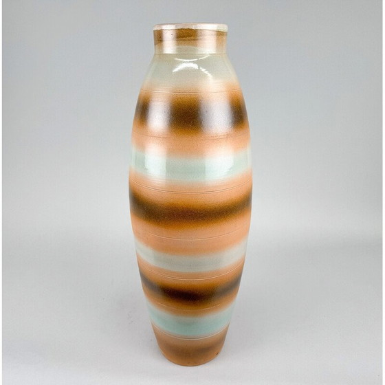 Image 1 of Mid-century ceramic floor vase, Czechoslovakia 1970