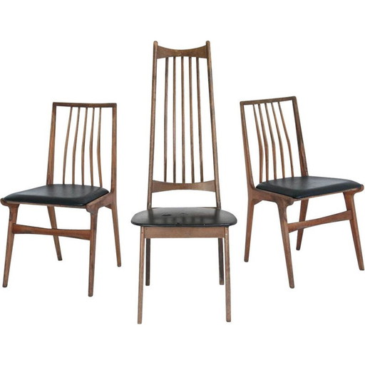 Set of 3 vintage windsor chairs by Stol