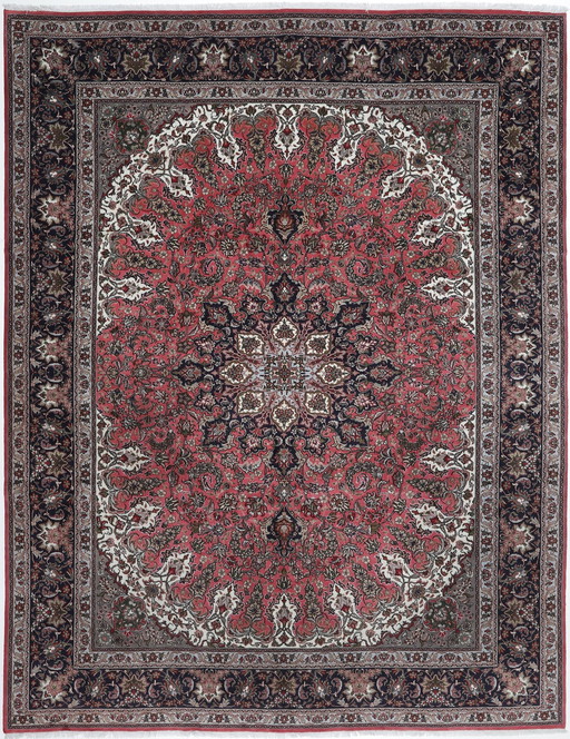 Original hand-knotted Persian carpet Tabriz 40 Raj Fine 390 X 300 Cm Top condition