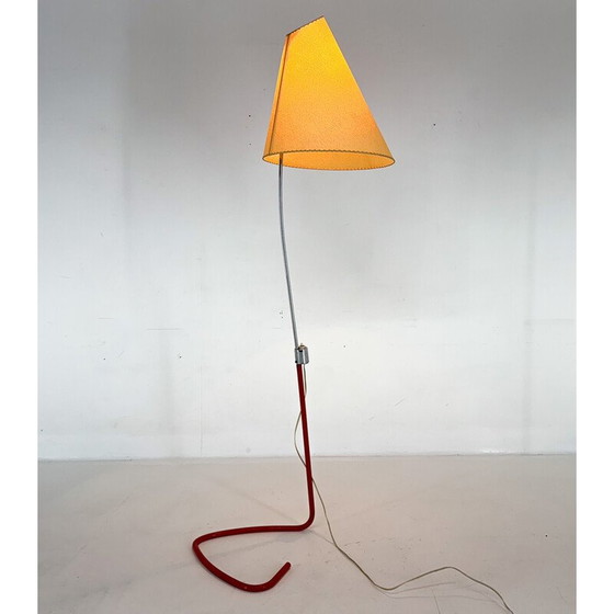 Image 1 of Vintage parchment floor lamp by Josef Hurka for Napako, Czechoslovakia 1960