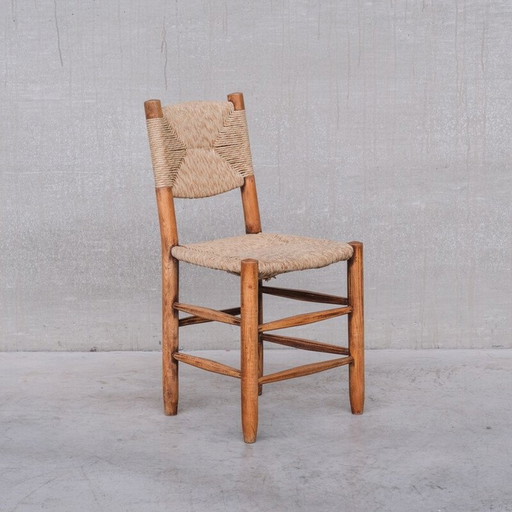 Set of 7 vintage chairs "Bauche - 19" by Charlotte Perriand, France 1960