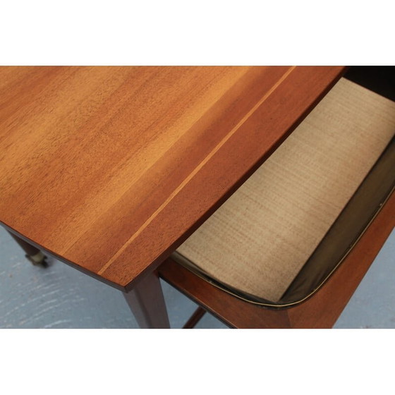 Image 1 of Vintage sewing table in walnut, 1950s