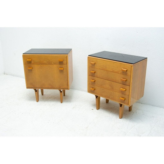 Image 1 of Pair of mid century night stands by Frantisek Mezulanik for Nový Domov, 1970s
