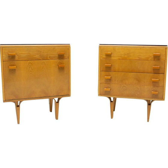 Image 1 of Pair of mid century night stands by Frantisek Mezulanik for Nový Domov, 1970s