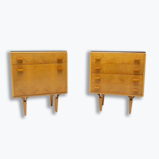 Image 1 of Pair of mid century night stands by Frantisek Mezulanik for Nový Domov, 1970s
