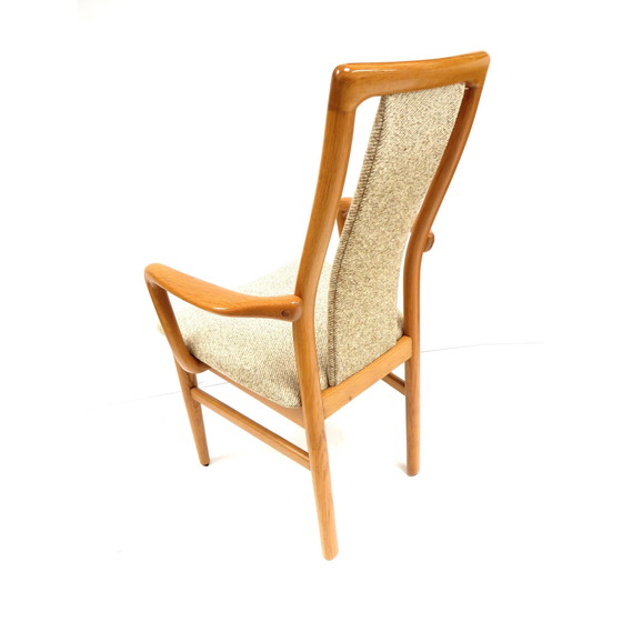 Image 1 of 4X Vintage Teak Dining Chairs Designed By Johannes Andersen For Sva Møbler In The 1960s