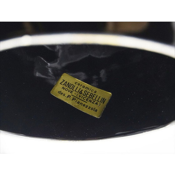 Image 1 of Pair of vintage ceramic vases by Pompeo Pianezzola for Zanolli, 1970s