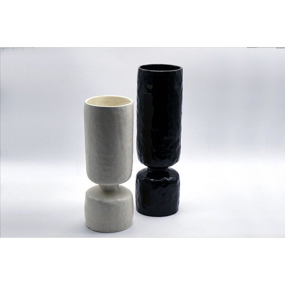 Image 1 of Pair of vintage ceramic vases by Pompeo Pianezzola for Zanolli, 1970s