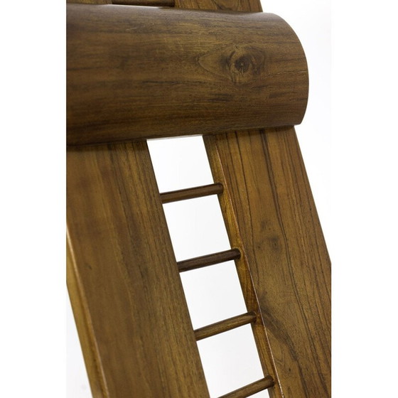 Image 1 of Poltrona vintage africanista in legno di olmo di Marcel Ramond, 1980