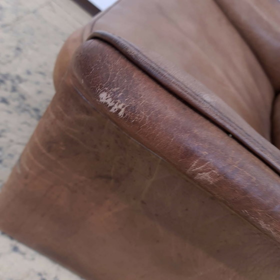 Image 1 of De Sede DS 50 fauteuil en cuir véritable en cognac fonction relax #13418