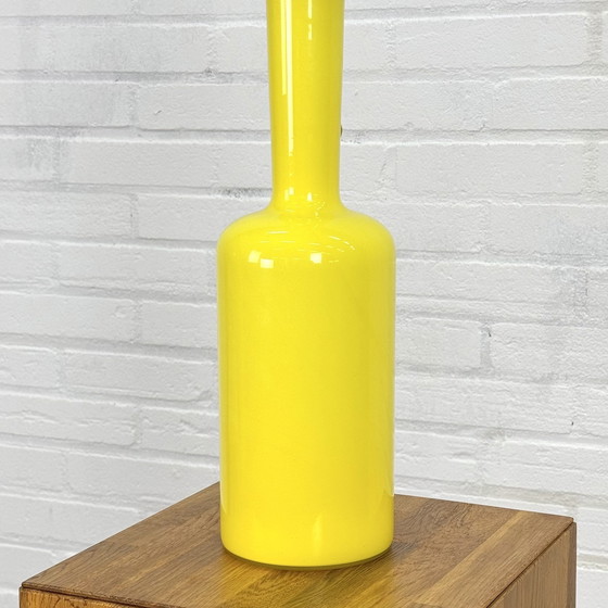 Image 1 of Yellow Italian Carafe Opaline Di Vinci