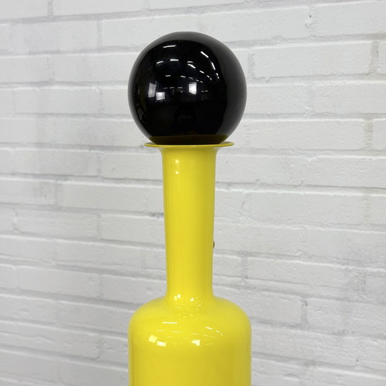 Image 1 of Yellow Italian Carafe Opaline Di Vinci