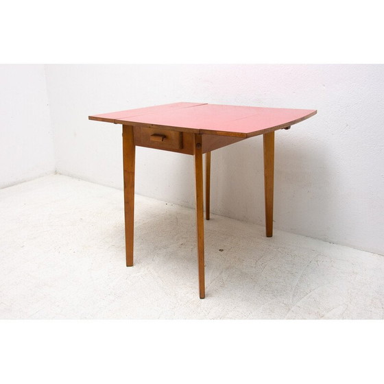 Image 1 of Mesa de comedor ajustable de mediados de siglo de la empresa Mier Topolčany, Checoslovaquia, 1960