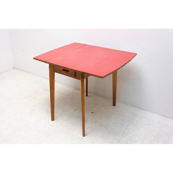 Image 1 of Mesa de comedor ajustable de mediados de siglo de la empresa Mier Topolčany, Checoslovaquia, 1960