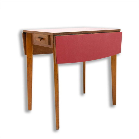 Image 1 of Mesa de comedor ajustable de mediados de siglo de la empresa Mier Topolčany, Checoslovaquia, 1960