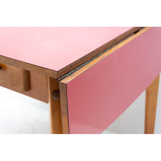 Image 1 of Mesa de comedor ajustable de mediados de siglo de la empresa Mier Topolčany, Checoslovaquia, 1960