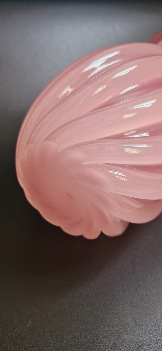 Image 1 of 50 Archimede Seguso Signed Murano Glass Pink Opaline Vase 