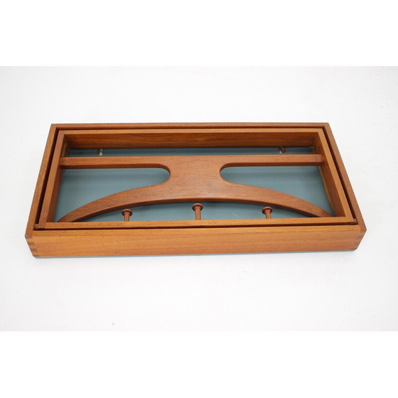 Image 1 of Vintage Adam Hoff and Poul Østergaard teak coat rack, 1960