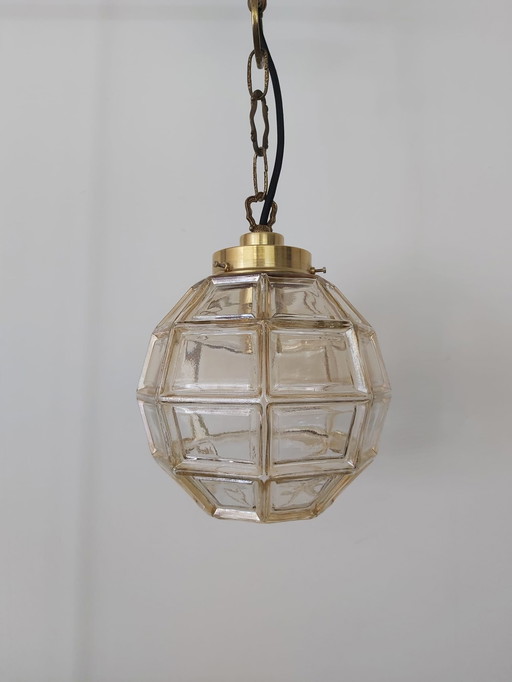 Glashütte limburg lamp with brass suspension