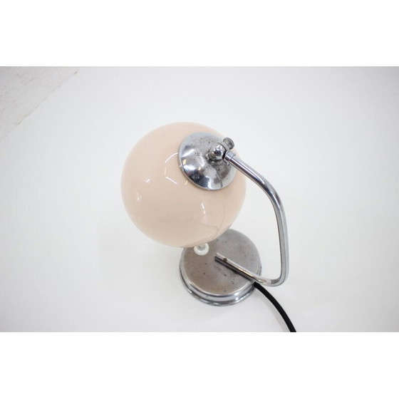 Image 1 of Vintage steel and glass lamp, Czechoslovakia 1930