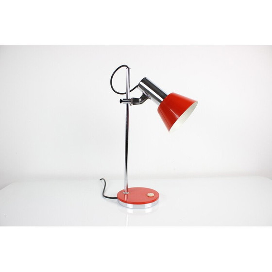 Image 1 of Vintage metal and chrome table lamp, Germany 1970s