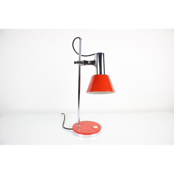 Image 1 of Vintage metal and chrome table lamp, Germany 1970s