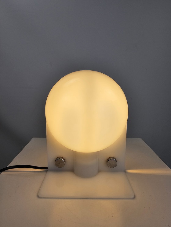 Image 1 of Set of Table Lamps White Guzzini Model Sirio From Brazzoli