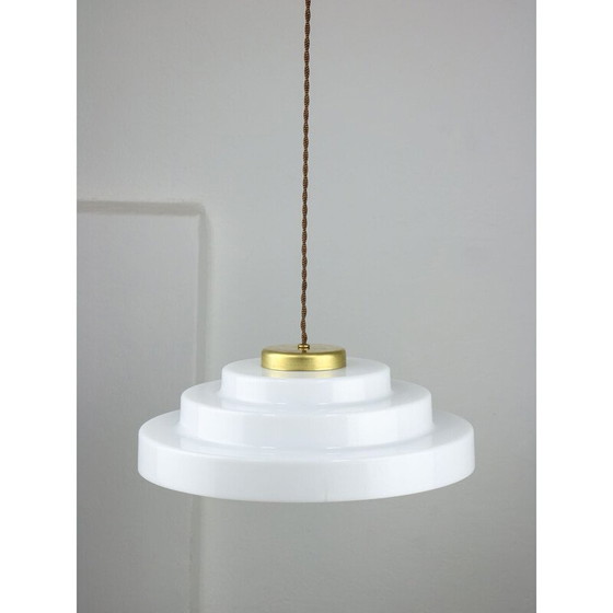 Image 1 of Vintage Cascade pendant lamp in brass and plexiglass