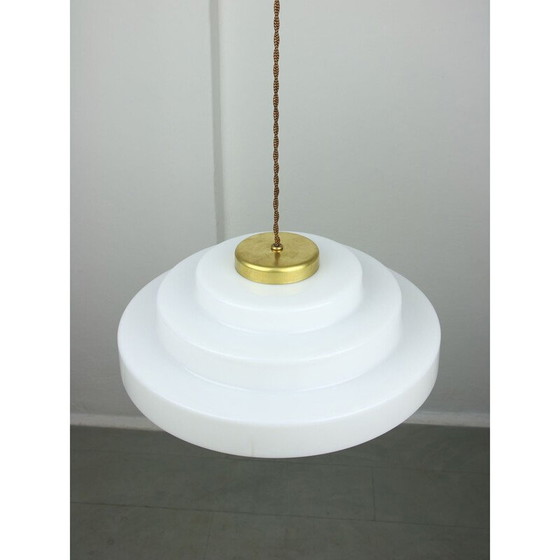 Image 1 of Vintage Cascade pendant lamp in brass and plexiglass
