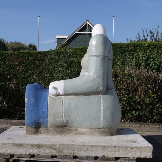 Image 1 of "Sitting Figure" Sculpture by Jan Snoeck, Netherlands 1980