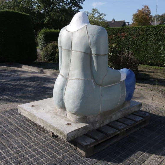 Image 1 of "Sitting Figure" Sculpture by Jan Snoeck, Netherlands 1980