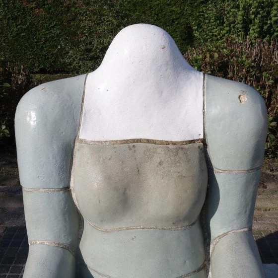 Image 1 of "Sitting Figure" Sculpture by Jan Snoeck, Netherlands 1980