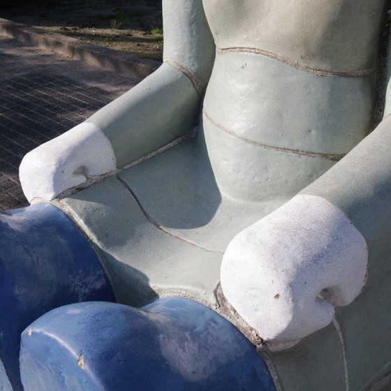 Image 1 of "Sitting Figure" Sculpture by Jan Snoeck, Netherlands 1980