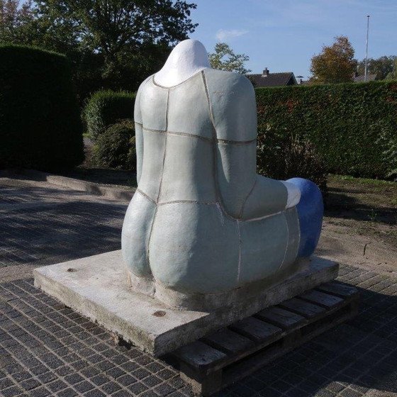 Image 1 of "Sitting Figure" Sculpture by Jan Snoeck, Netherlands 1980