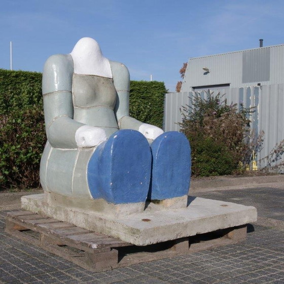 Image 1 of "Sitting Figure" Sculpture by Jan Snoeck, Netherlands 1980