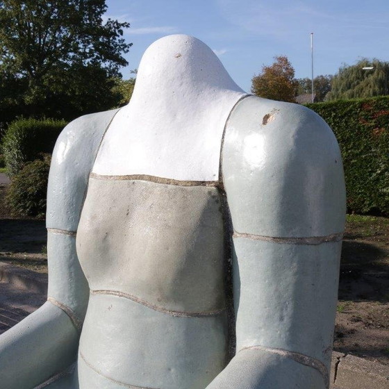 Image 1 of "Sitting Figure" Sculpture by Jan Snoeck, Netherlands 1980