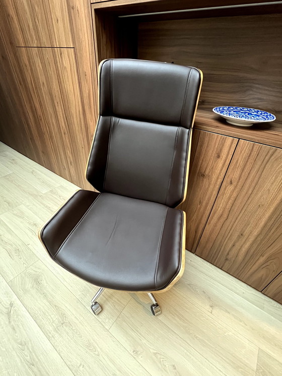 Image 1 of Clp Office chair Breda Walnut Synthetic Leather