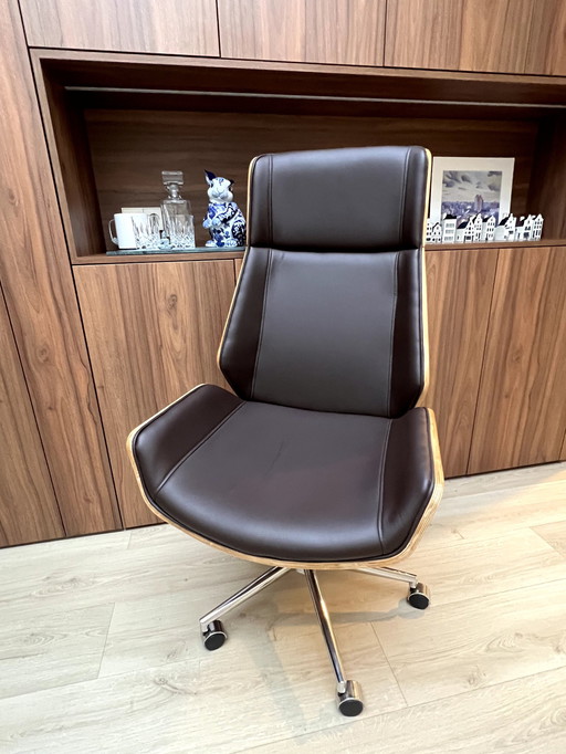 Clp Office chair Breda Walnut Synthetic Leather