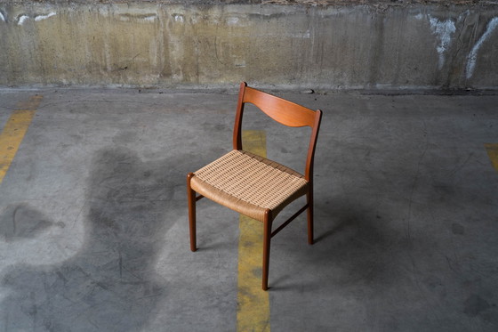 Image 1 of 4 X Model Gs60 Dining Chairs By Arne Wahl Iversen For Glyngøre Stolefabrik