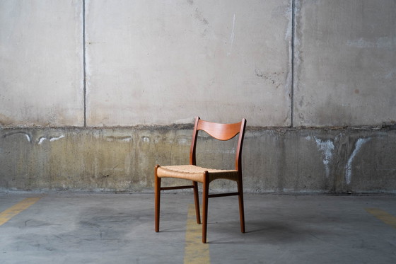 Image 1 of 4 X Model Gs60 Dining Chairs By Arne Wahl Iversen For Glyngøre Stolefabrik