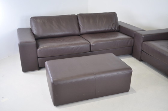 Image 1 of 2x Rolf Benz sofa + footstool