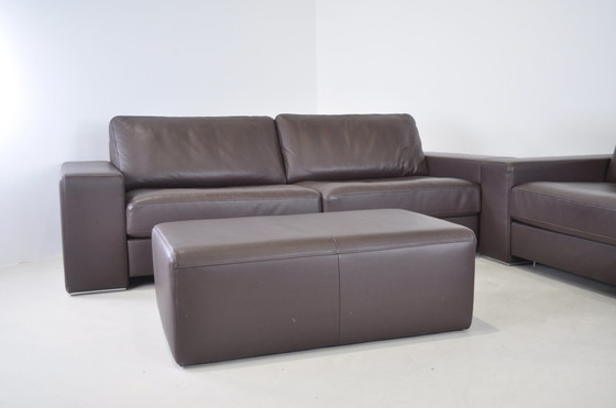 Image 1 of 2x Rolf Benz sofa + footstool