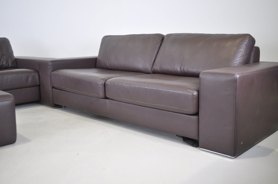 Image 1 of 2x Rolf Benz sofa + footstool