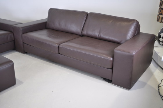 Image 1 of 2x Rolf Benz sofa + footstool