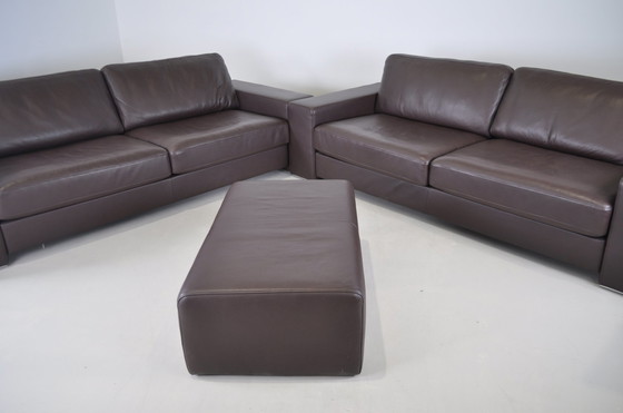 Image 1 of 2x Rolf Benz sofa + footstool