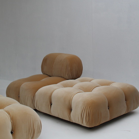 Image 1 of Camaleonda Set Of 5 Pieces In Soft Pink/Beige Velvet By Mario Bellini For B&B Italia