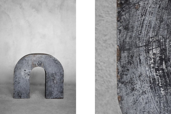 Image 1 of Lettera U in metallo polacco industriale vintage, anni '50