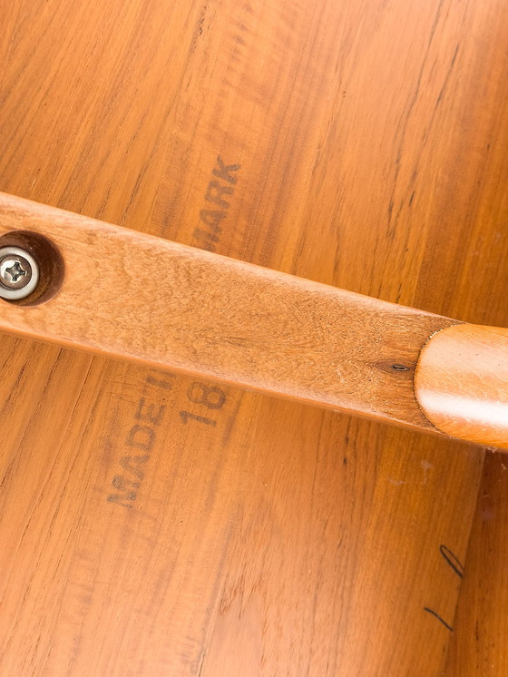 Image 1 of Danish Round Teak Dining Table with Extensions