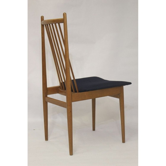 Image 1 of Set of 4 Scandinavian vintage chairs in solid beechwood, 1950